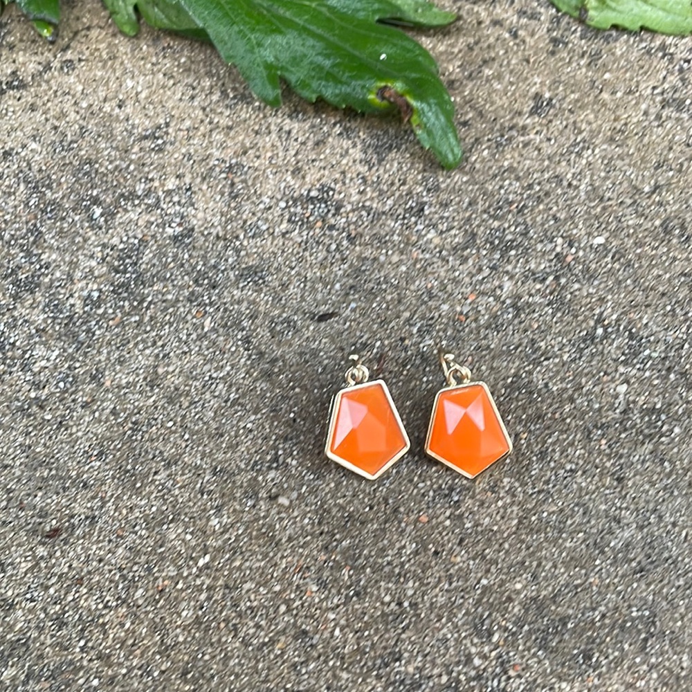 Vintage. Good Vermeil, Orange Octagon Chandelier